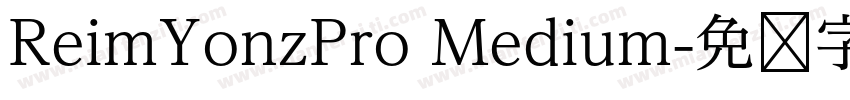 ReimYonzPro Medium字体转换